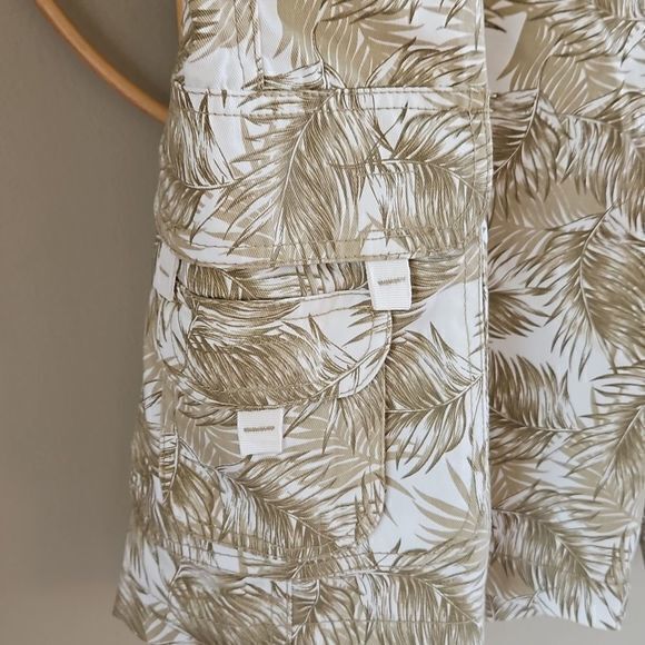 Haband Tri Waist Comfort Men's Palm‎ Leaf Cargo Shorts Sz 40 - Picture 2 of 11